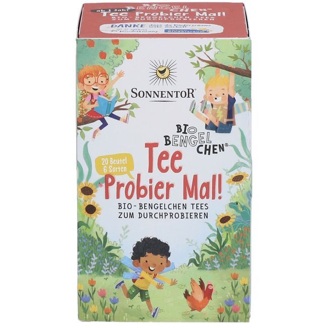 Sonnentor Bio-Bengelchen® Probier mal! Tee 20 Beutel mit 6 Teesorten 32,8g 6種茶兒童試用茶組 一歲以上