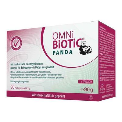 Omni Biotic Panda 熊貓 Pulver Beutel, 30X3 g-懷孕期間和孩子一歲內使用