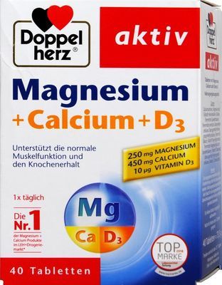 Doppelherz雙心多寶德國多寶雙心DOPPELHERZ Magnesium鎂+Calcium+D3