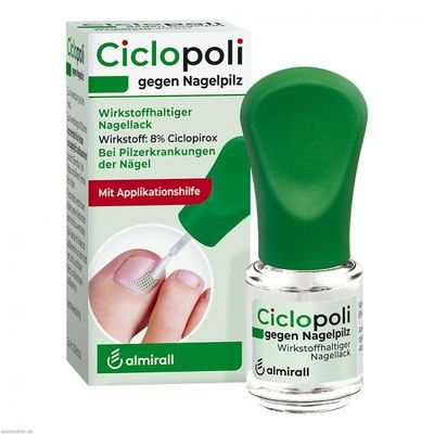Ciclopoli  gegen Nagelpilz 指甲油-好握把柄(黑指甲）6,6 ml