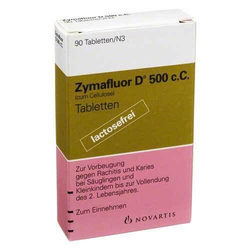 小哈氟Zymafluor 0.25mg  D 500氟錠  德國包裝 90入 (無乳糖）