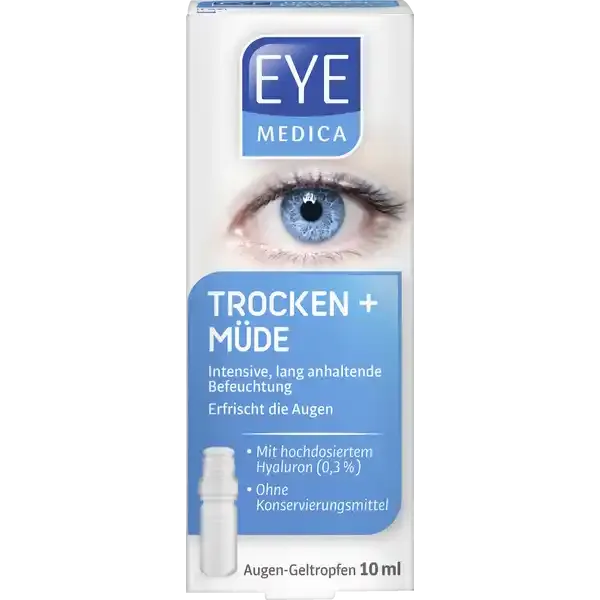 EyeMedica 眼藥水乾澀+疲勞 10 毫升  含有 0.3% 透明質酸鈉（透明質酸）保濕不粘