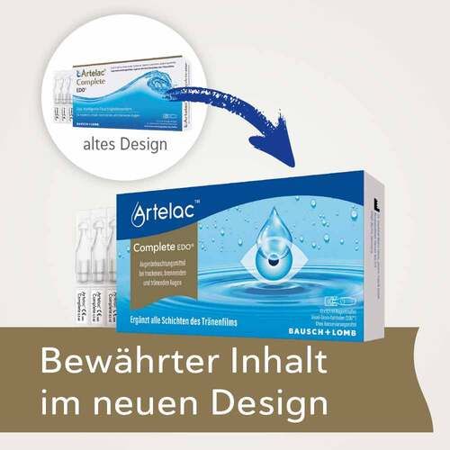 Artelac Complete EDO® 眼藥水，適用於乾眼症，60 x 0.5 毫升