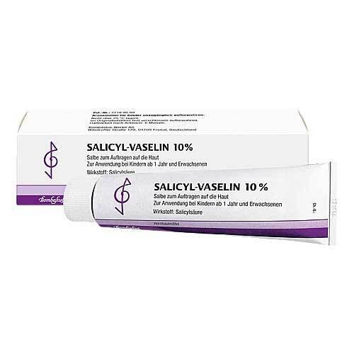 Salicyl Vaselin 水楊酸凡士林軟化老繭雞眼10% Salbe, 100 ml