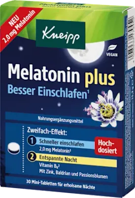 Kneipp Melatonin 褪黑素 plus 2 mg , 30 入