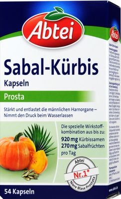 Abtei Abtei Prosta  南瓜籽和Sabal果實Sabal Kürbis, 54 入