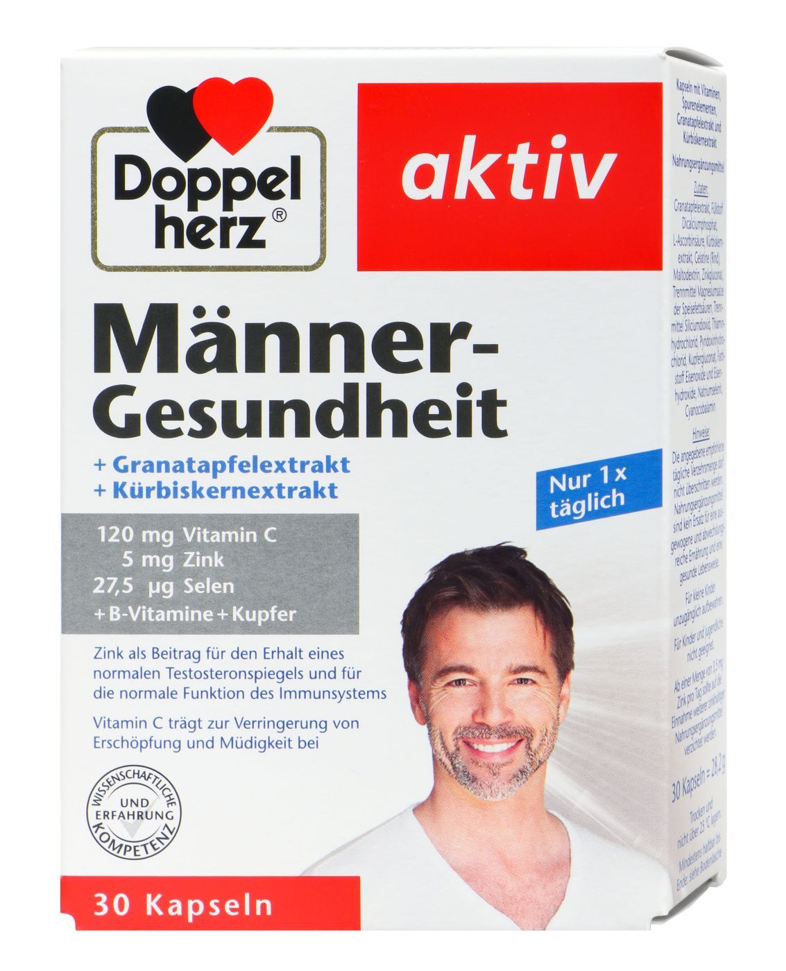 德國多寶雙心男士綜合維他命 Doppelherz Männer  Gesundheit, 30入