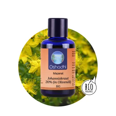 Oshadhi Johanniskraut 20% (in Olivenöl) bio 100ml