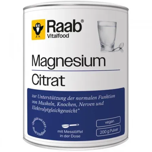 Raab. 檸檬酸鎂粉 Magnesiumcitrat Pulver 200g
