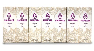 Sjankara 脈輪精油套裝 7x11 ml