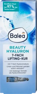 德國Balea 芭樂雅dm Balea 玻尿酸提升護理 安瓶 Ampullen Beauty Hyaluron Lifting-Kur (7x1 ml ), 7 ml