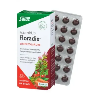 Salus Floradix Eisen Folsäure 鐵葉酸 84 入(有機店版）