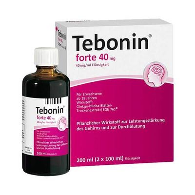Tebonin forte 40 mg Lösung, 100 mlx2 Tebonin forte 40 mg Lösung, 100 mlx2