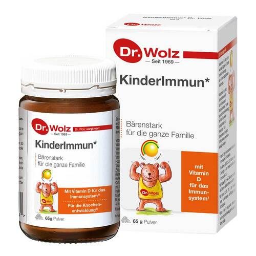 Dr. Wolz 伍茲博士 Kinderimmun Pulver 兒童免疫  粉末，65 克 初乳粉維生素乳酸菌增強免疫力調理腸胃