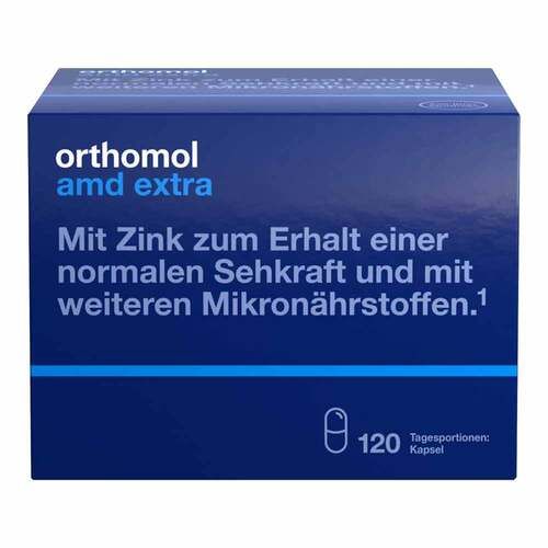 Orthomol AMD 黃斑部 視力支持 extra Kapseln, 120 入
