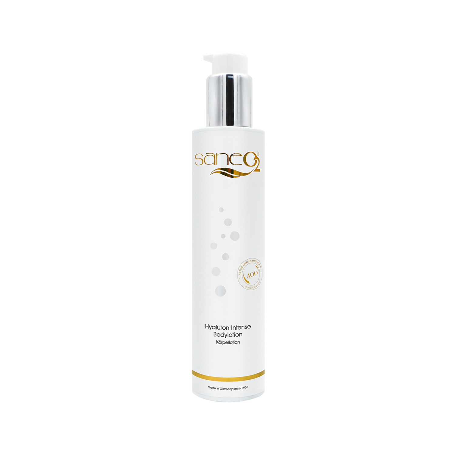 SaneO2® Hyaluron Intense Bodylotion 200 ml玻尿酸強效潤膚身體乳（金）