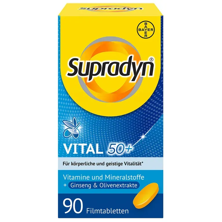 Supradyn® Vital 50+ Ginseng + Olive素寶丁人參+橄欖Filmtabletten 90入x2