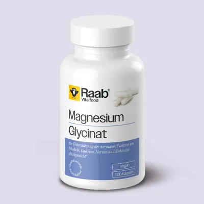 Raab. 有機甘氨酸鎂膠囊 Magnesiumglycinat   不含添加劑 100入