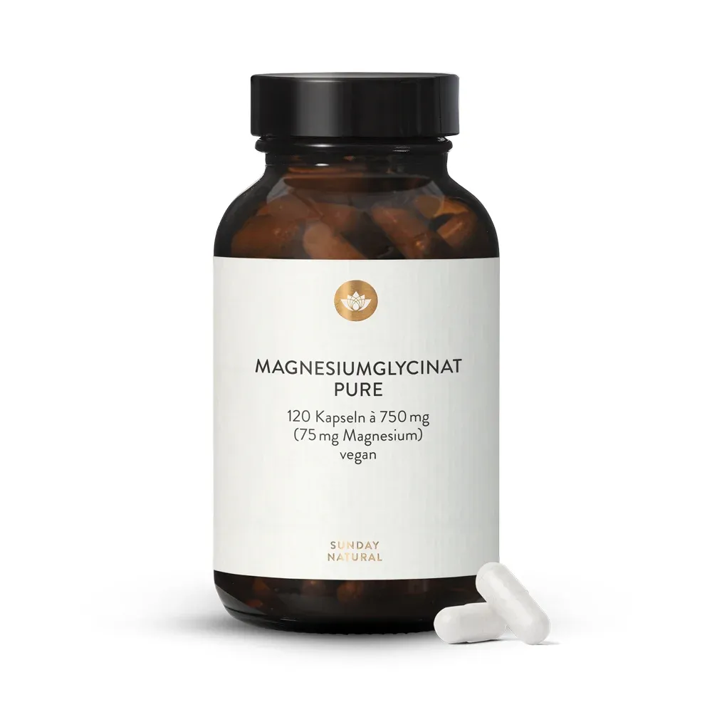 sunday 純甘氨酸鎂 (150mg鎂)  PURE MAGNESIUM GLYCINATE 75mg  膠囊  75毫克 120入