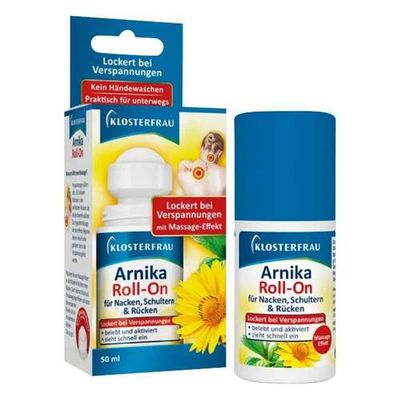 Klosterfrau 山金車滾珠精油，適用於背部、肩部和頸部 Arnika Roll-on Rücken Schulter Nacken, 50 ml