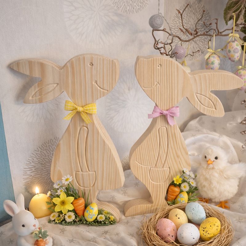 Osterhase Frau und Mann