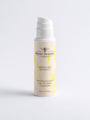 Clean girl aesthetic gevoelige huid oil to milk cleanser