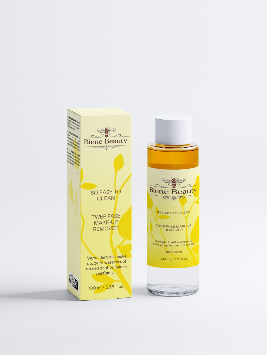 So easy to clean bi-phase make up remover