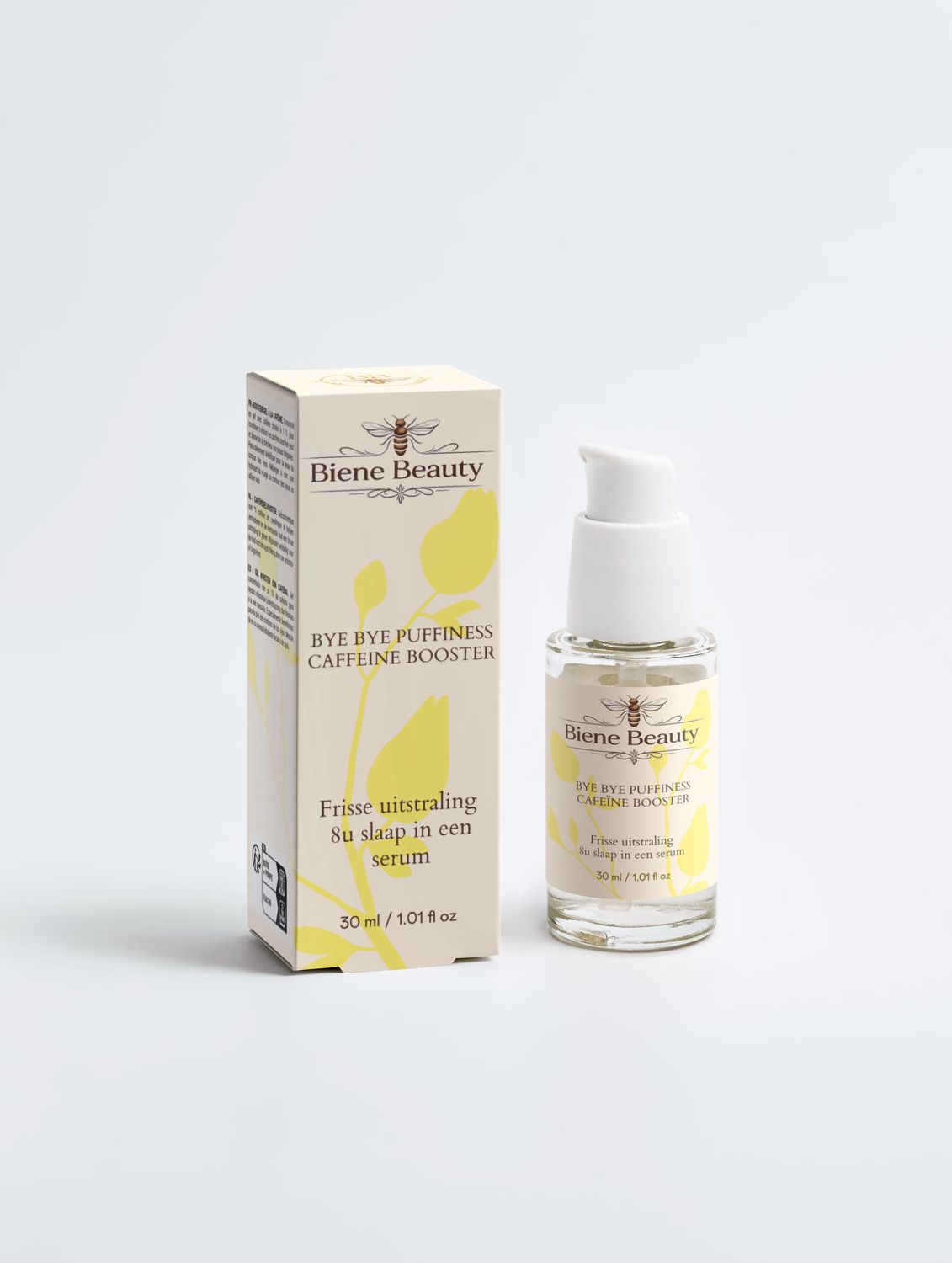 Bye bye puffiness Cafeïne booster serum - 8u slaap in een serum