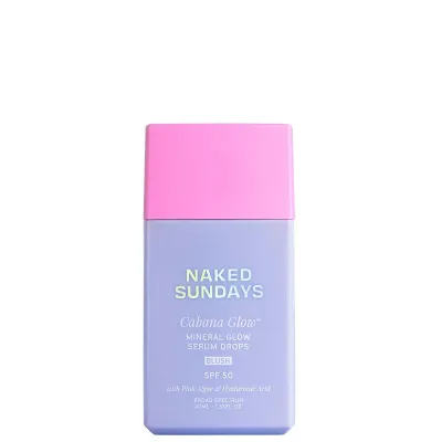 Naked Sundays ‘Cabana Glow’ Mineral Glow Serum SPF50 Blush Drops