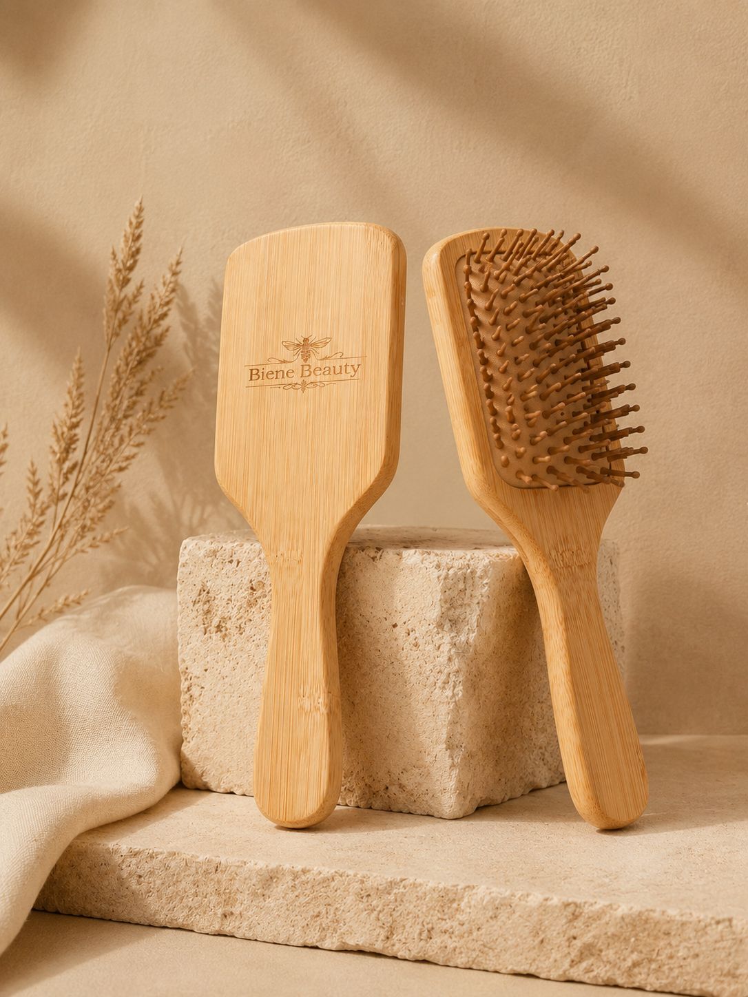 Biene Beauty Bamboe Haarborstel