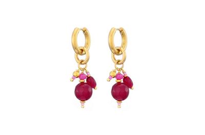 Oorhangers roze tros