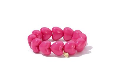 Pink heart armband