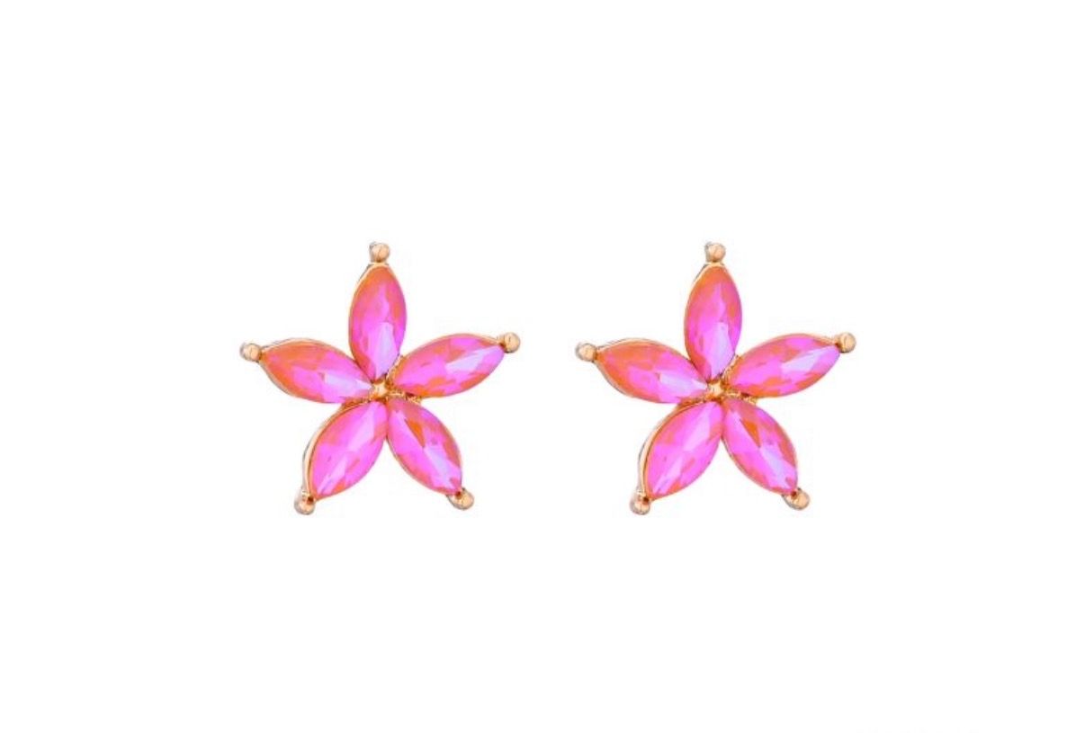 Oorbellen pink bloom