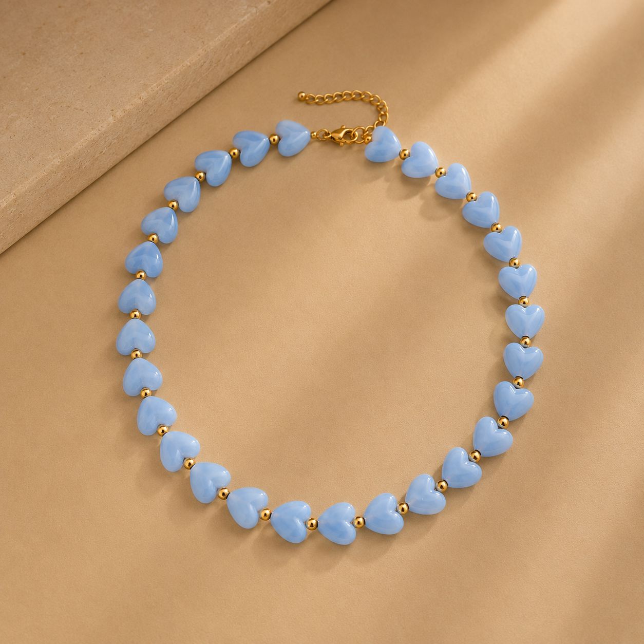 Ketting blue heart