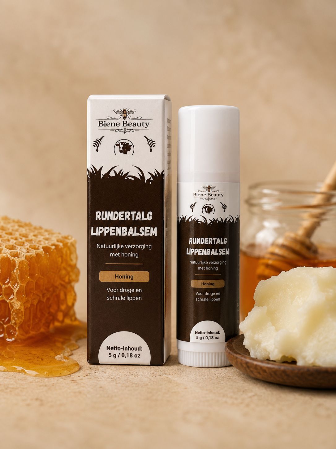 Bee Honey Tallow Lipbalsem