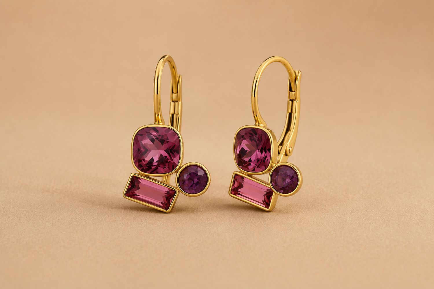 Oorbellen pink bloom