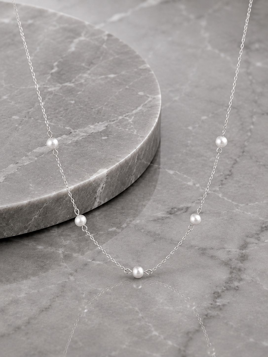 Ketting Sterling Silver Parels