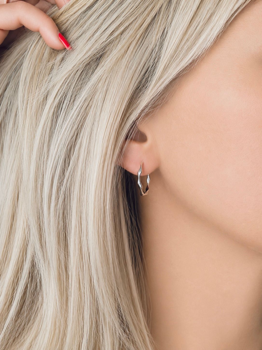 Oorbellen Wiggle Hoops Sterling Silver