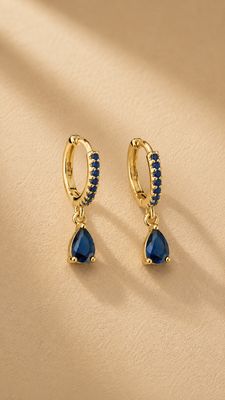 Oorbellen Royal Blue Drop