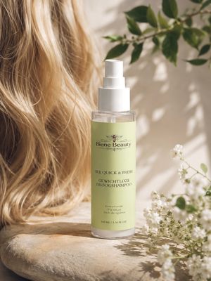 Bee Quick &amp; Fresh - Gewichtloze droogschampoo zonder witte waas of gas