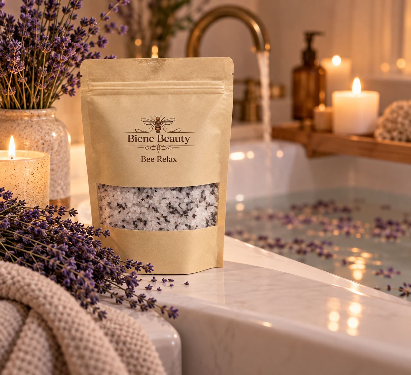 Bee Relax – Himalaya Badzout met Lavendel 500gr