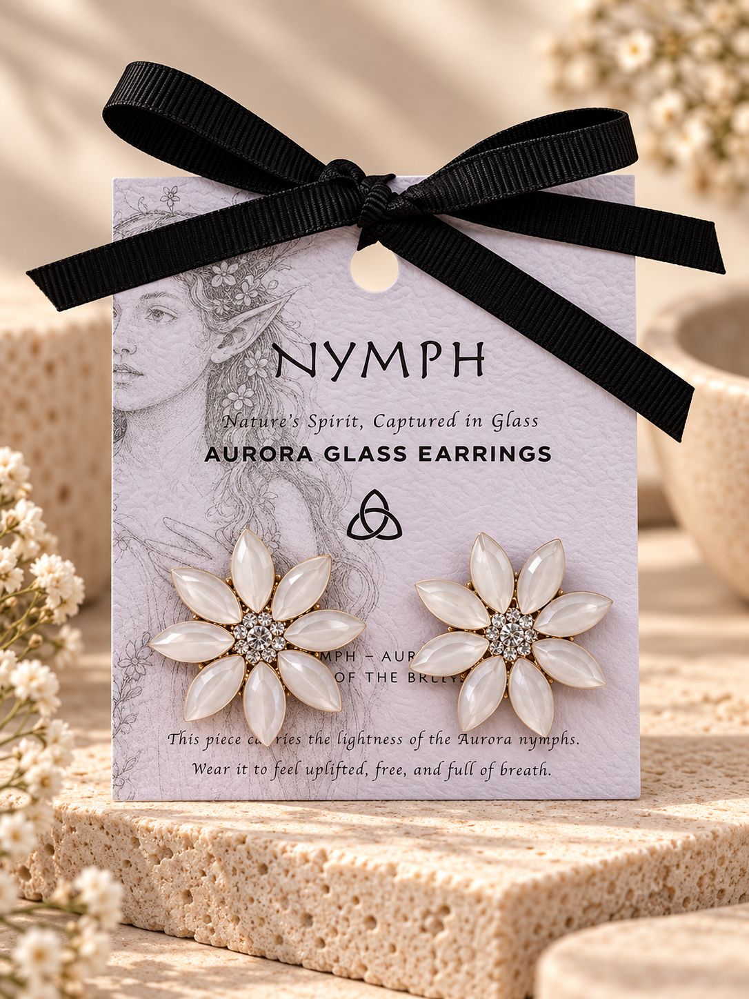 Vintage pearly flower