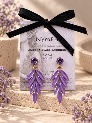 Vintage lavender raindrops