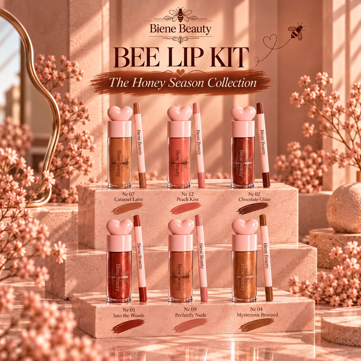 Bee Lip Kit; The Honey Season Collection