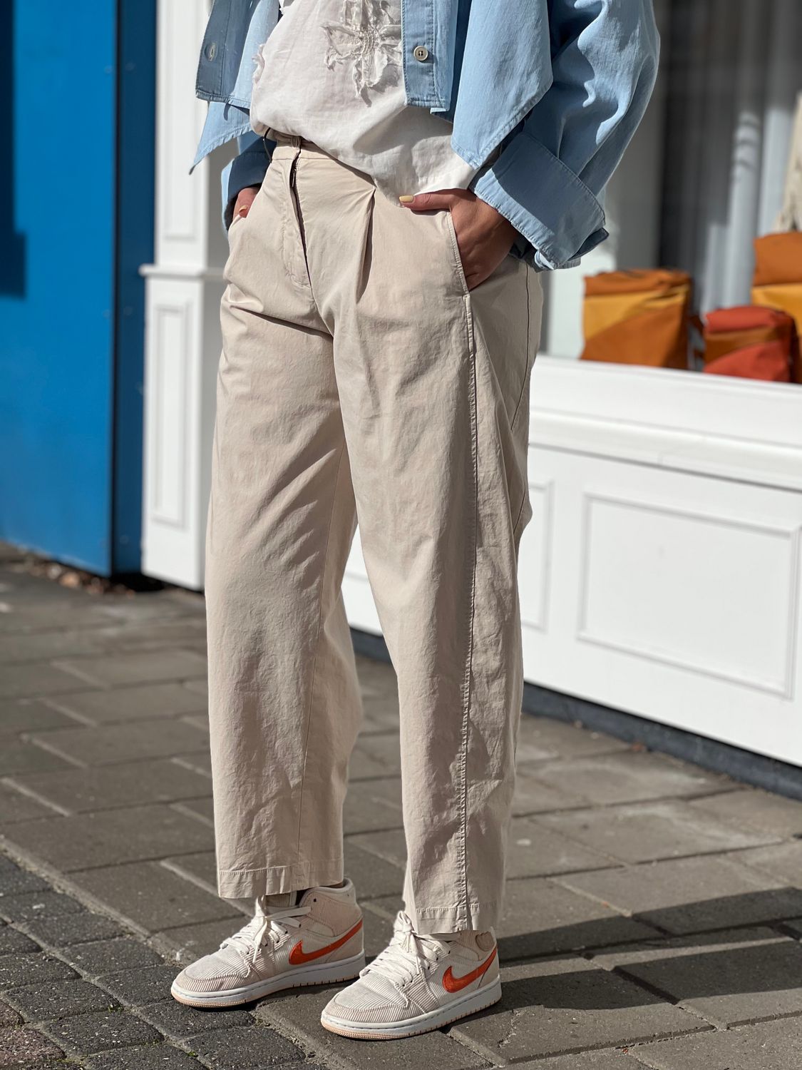 PESERICO Pantalon zand P04874T23