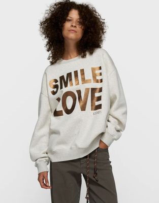 10 DAYS Smile love sweater zand 20-811-6201