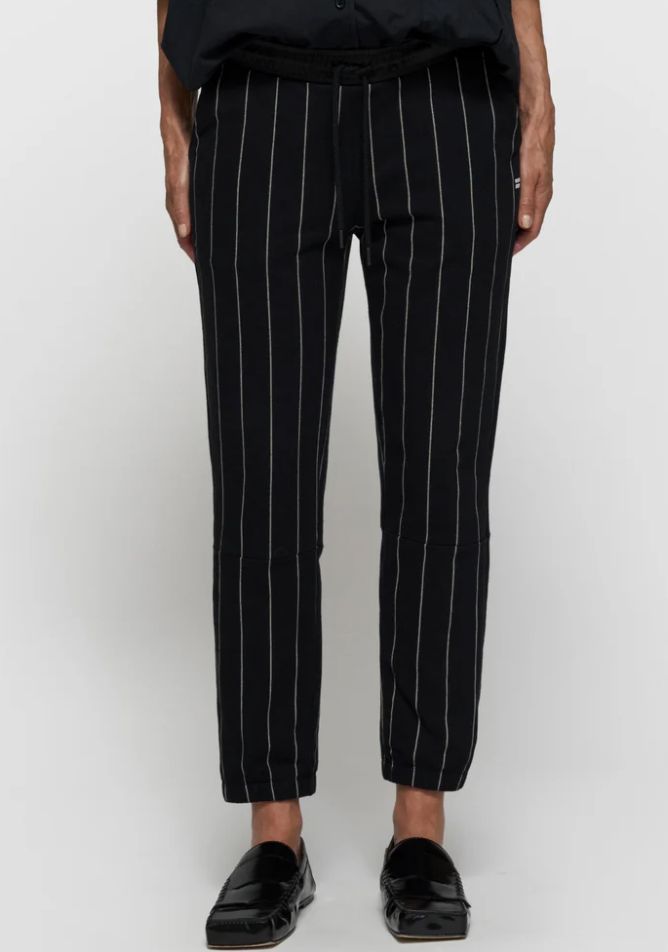 10 DAYS Jogger pinstripe zwart 20-006-6201