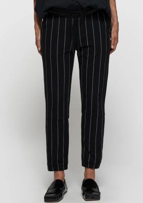 10 DAYS Jogger pinstripe zwart 20-006-6201