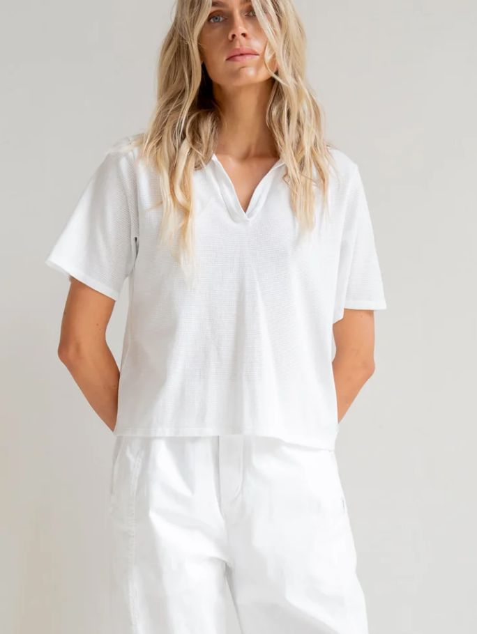 PENN &amp; INK Polo shirt wit S26F1838