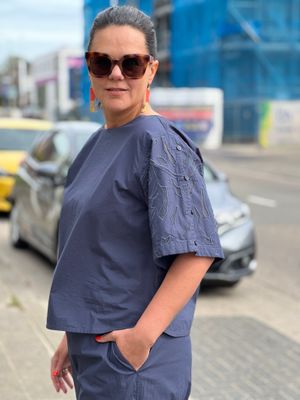 Alchemist Blouse blauw ST0315 LOTUS